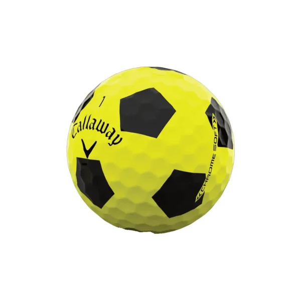 round 2 golf fixed callaway chromesoft soccer ball yellow